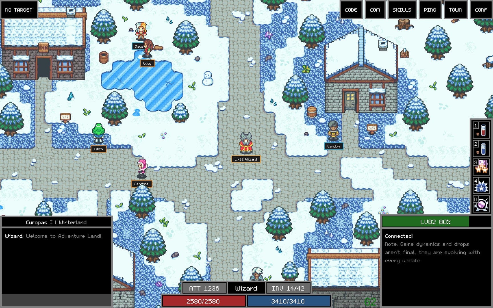 Adventure Land — mmo / rts programming game screenshot