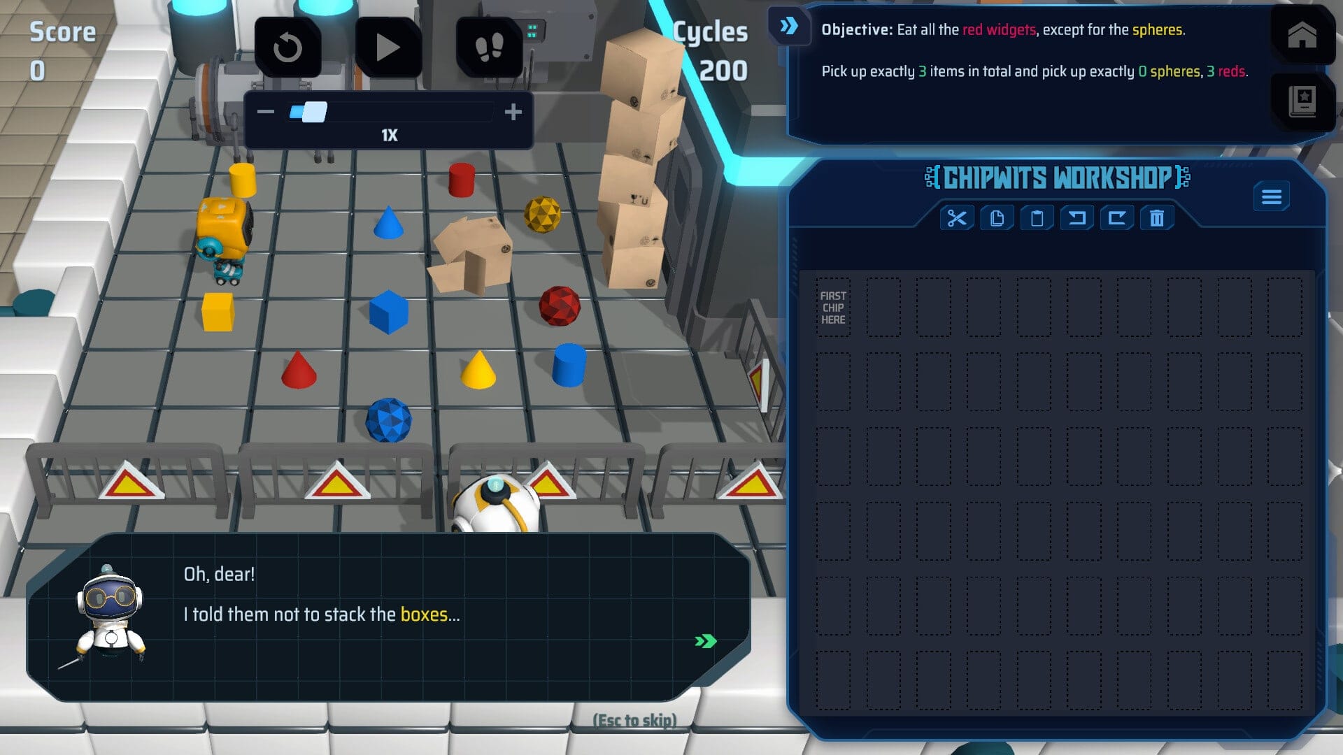 ChipWits — robot programming programming game screenshot 2