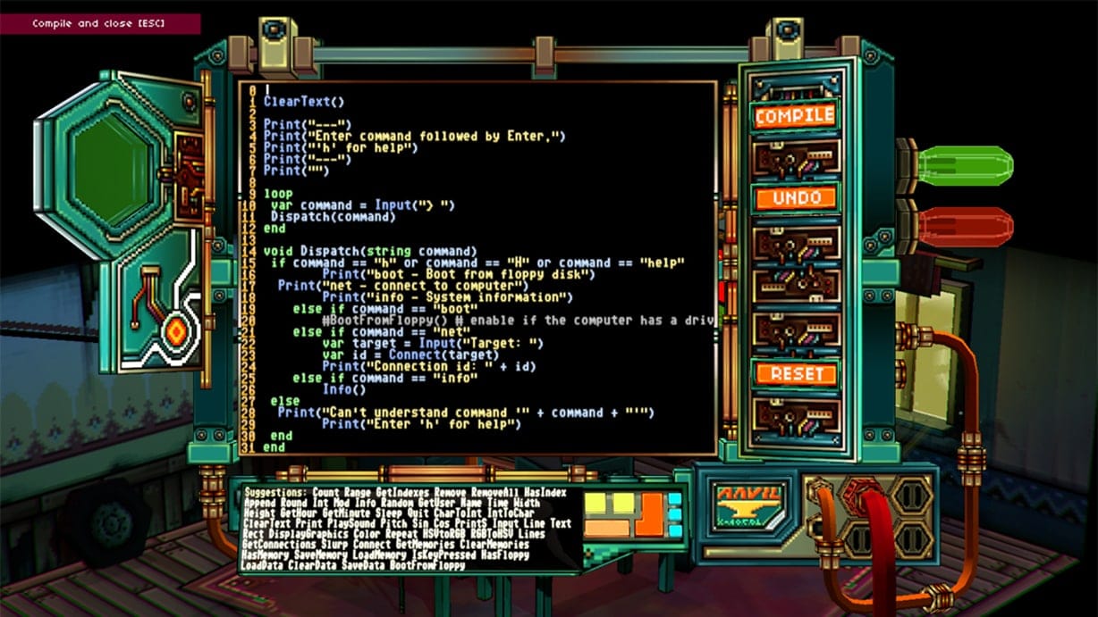 else Heart.Break() — hacking / terminal programming game screenshot 3