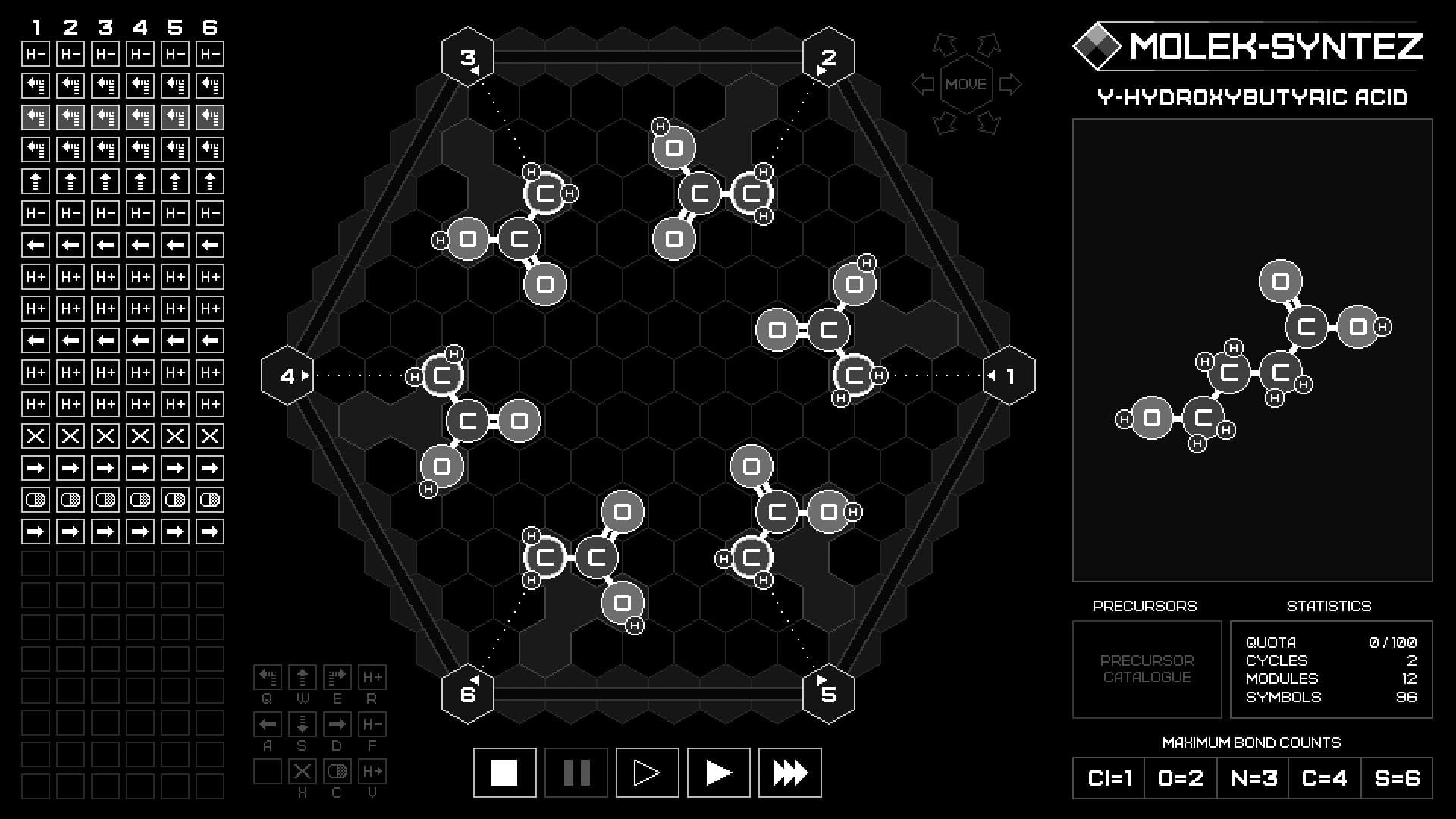 MOLEK-SYNTEZ — mechanical programming programming game screenshot 5