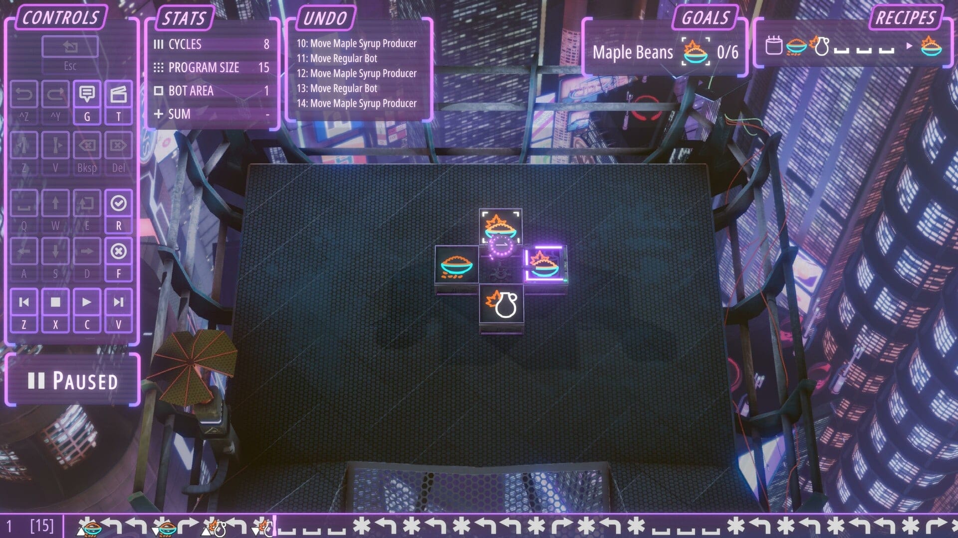 Neon Noodles — automation programming game screenshot 3