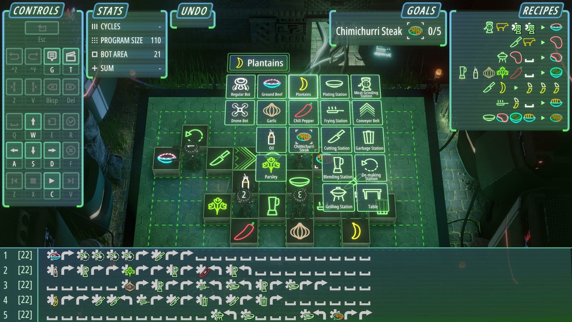 Neon Noodles — automation programming game screenshot 6