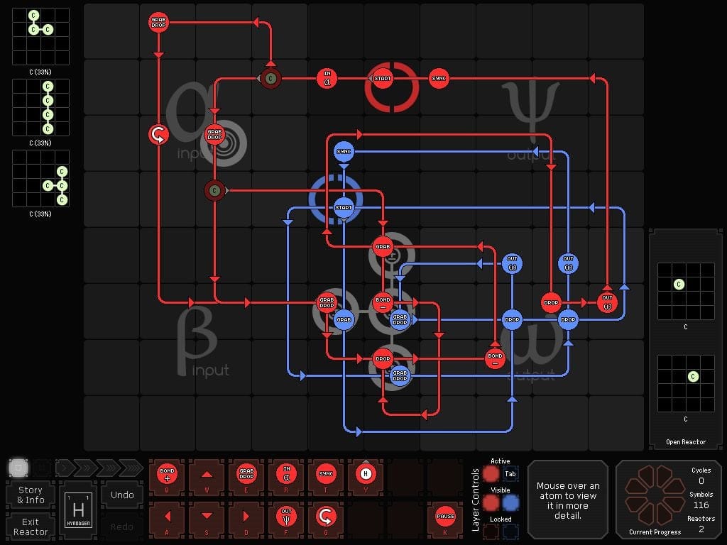 SpaceChem — visual puzzle programming game screenshot 4